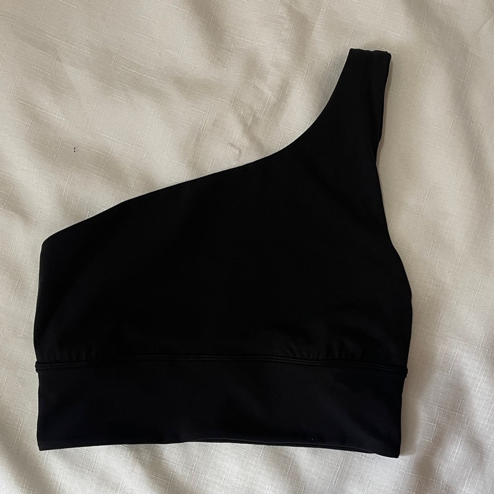 Lululemon Athletica Black Asymmetric Sports Bra